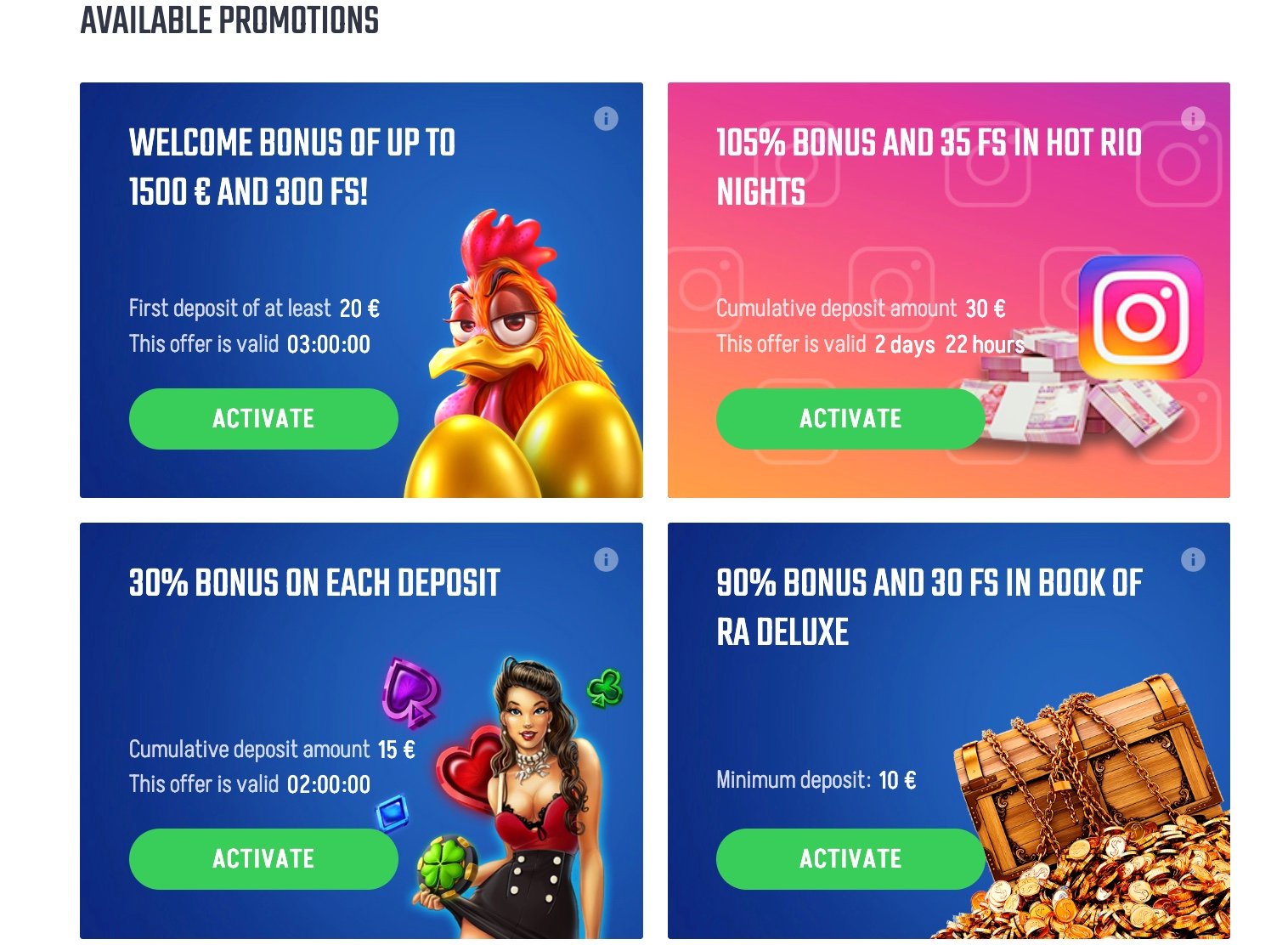 Winnita Casino Bonus e Promozioni