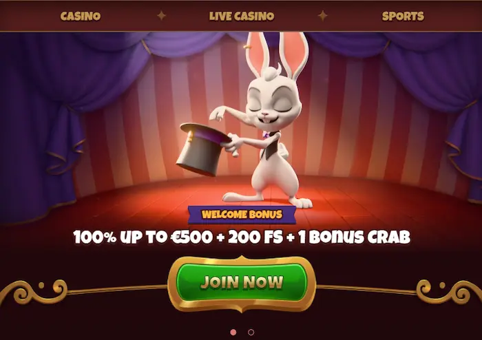 Bonus Magius Casino 100% fino a 500 euro con 200 giri gratis