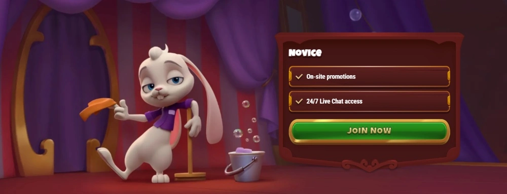 Magius Casino schermata principale del casino non ADM