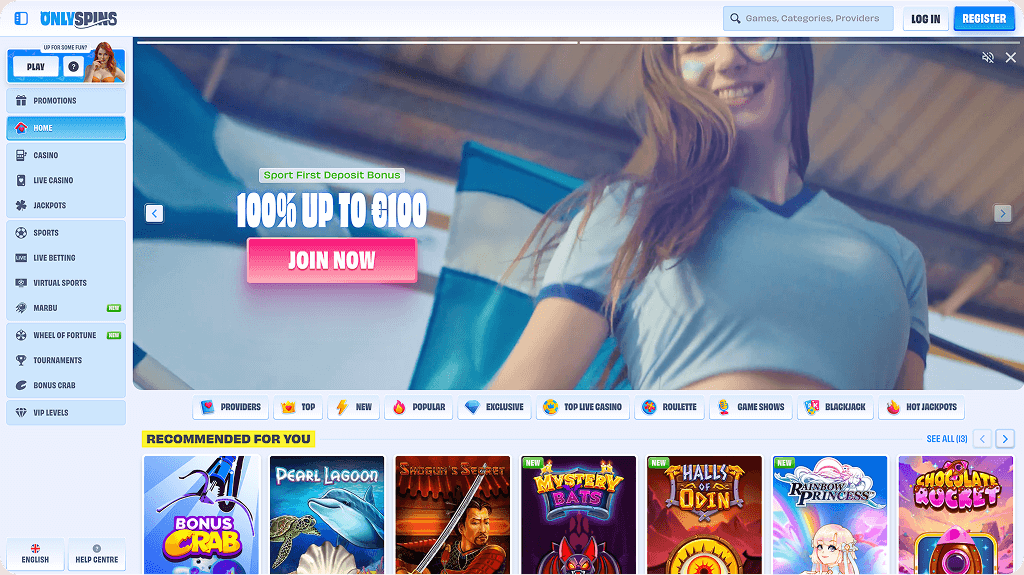 Lista di slot machine popolari su OnlySpins Casino