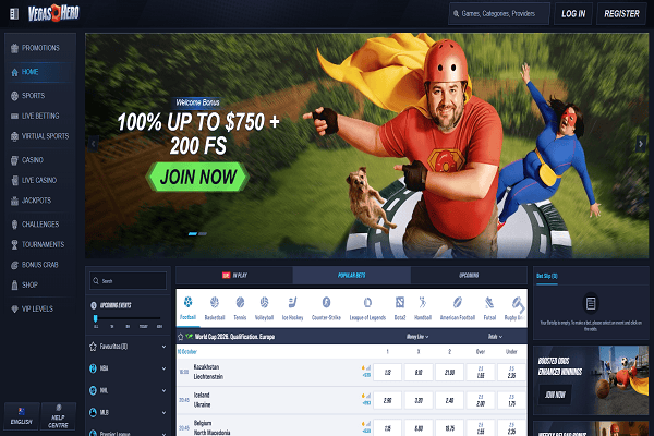 Tavolo di roulette live su Vegas Hero casinò online